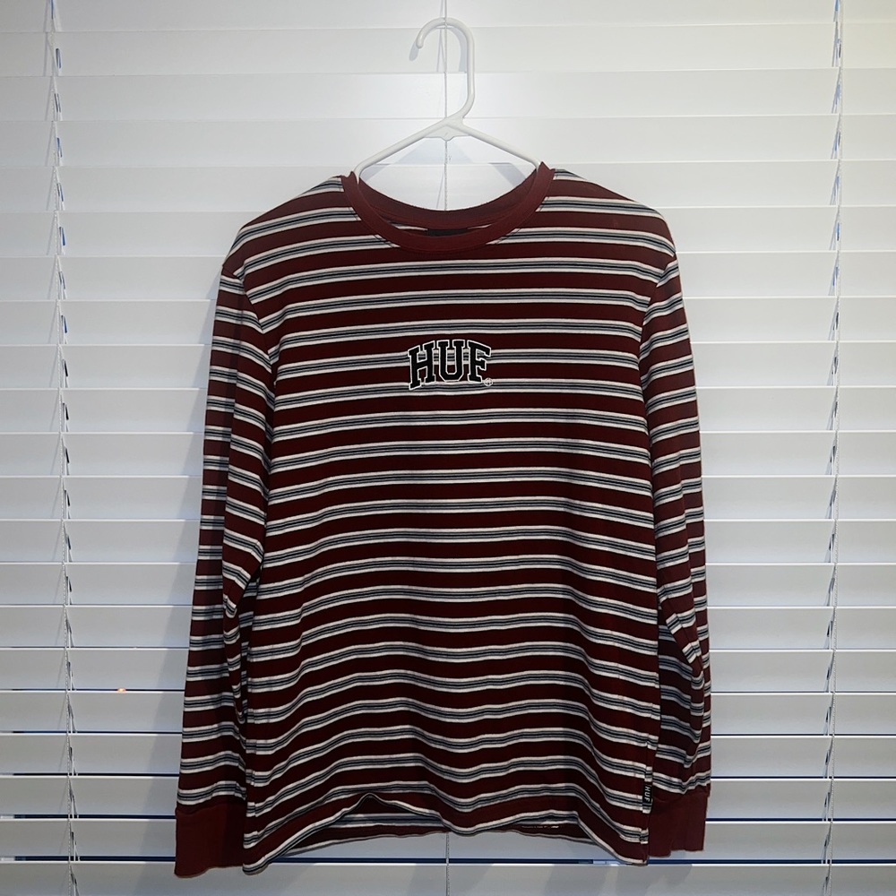 HUF STRIPED CREWNECK